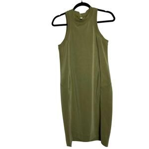 081 Lululemon Softstreme Back In Action Sleeveless Dress (4, Olive, EUC)